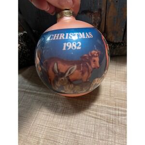 Vintage 1982 Christmas Ornament Fourth Annual Edition Nativity Scene IN BOX